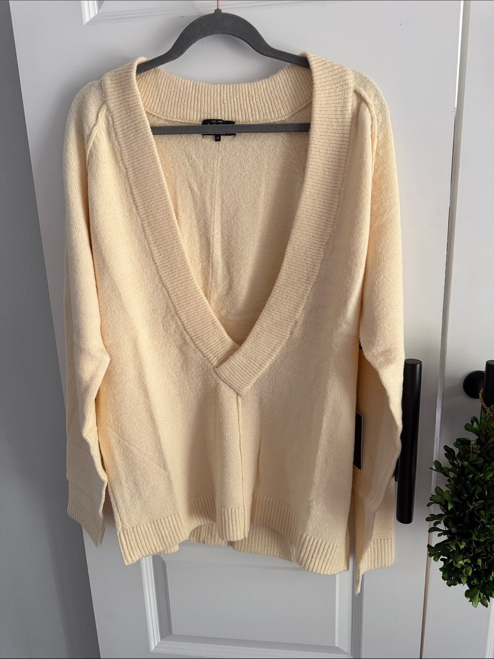 NUX Vanilla Deep V-Neck Women’s Sweater medium